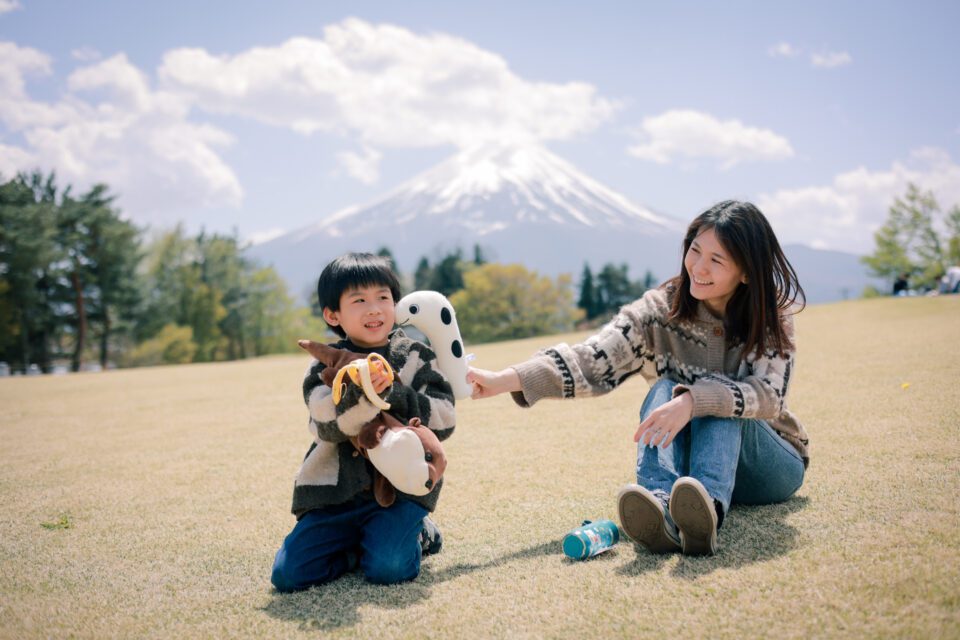 日本旅拍｜東京旅拍｜親子寫真｜兒童寫真 櫻花 富士山 河口湖